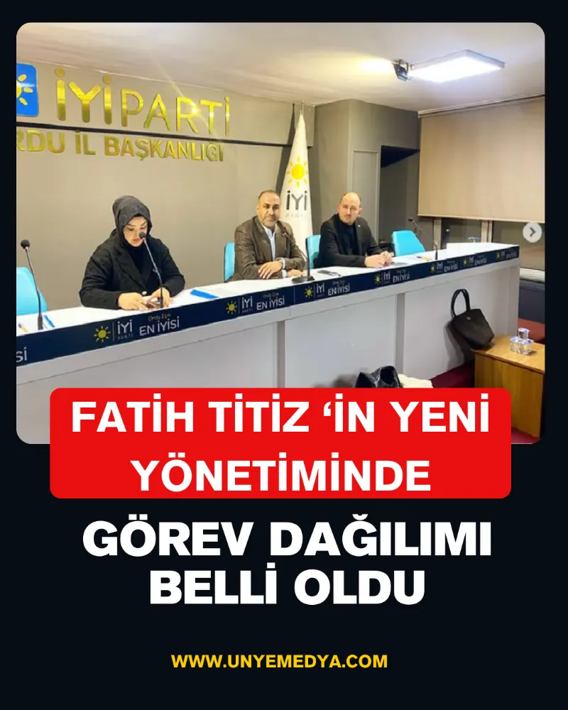 FATİH TİTİZ YENİ YÖNETİMİNDE GÖREV DAĞILIMI BELLİ OLDU