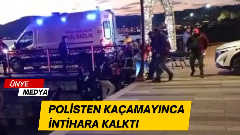 POLİSTEN KAÇAMAYINCA İNTİHARA KALKTI 