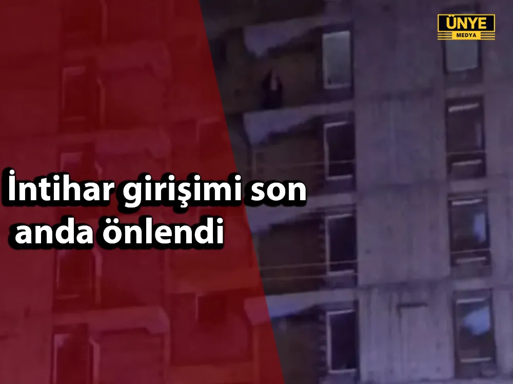 İntihar girişimi son anda önlendi