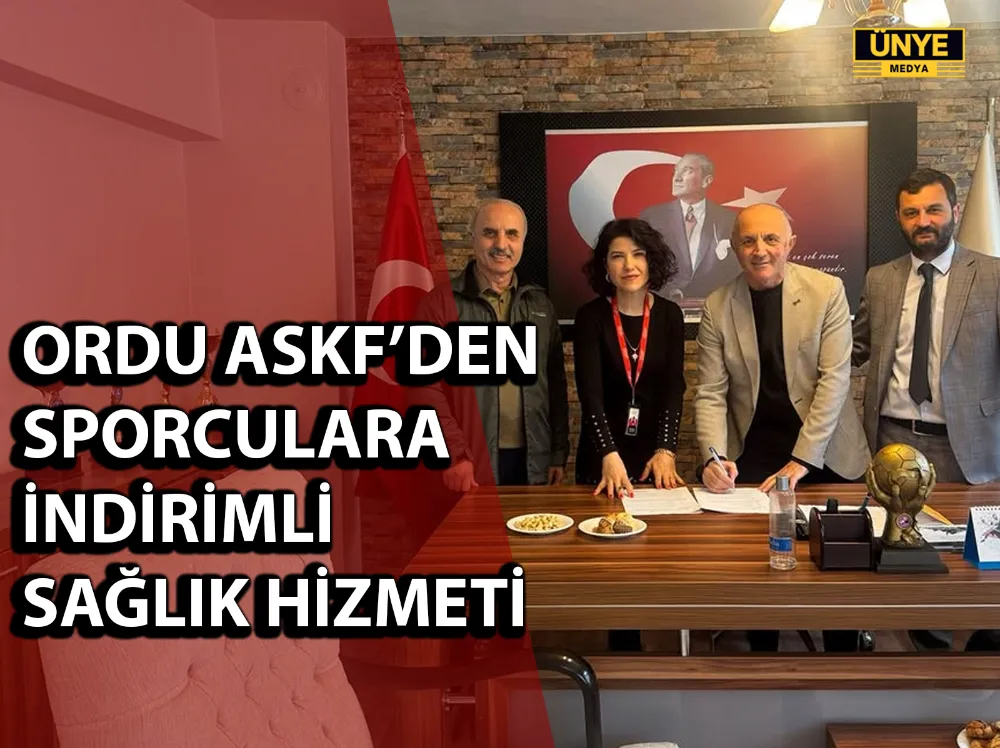 ORDU ASKF’DEN SPORCULARA İNDİRİMLİ SAĞLIK HİZMETİ