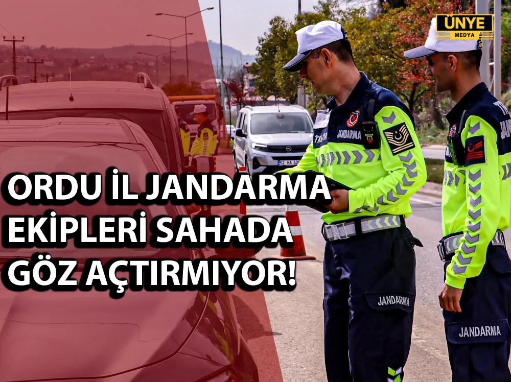ORDU İL JANDARMA EKİPLERİ SAHADA GÖZ AÇTIRMIYOR!