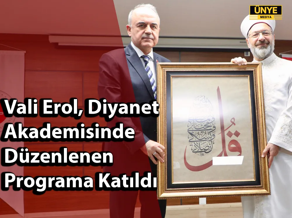 Vali Erol, Diyanet Akademisinde Düzenlenen Programa Katıldı