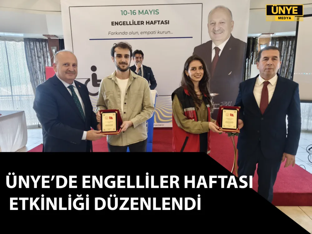 ÜNYE’DE ENGELLİLER HAFTASI ETKİNLİĞİ DÜZENLENDİ