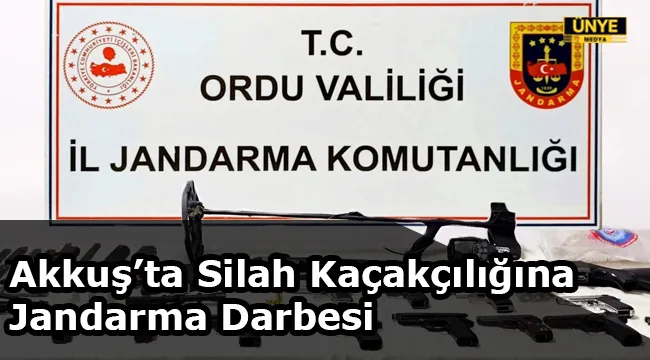 Akkuş’ta Silah Kaçakçılığına Jandarma Darbesi
