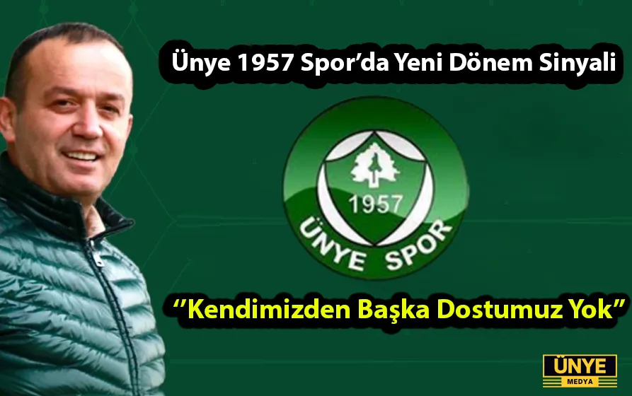 Ünye 1957 Spor’da Yeni Dönem Sinyali: 