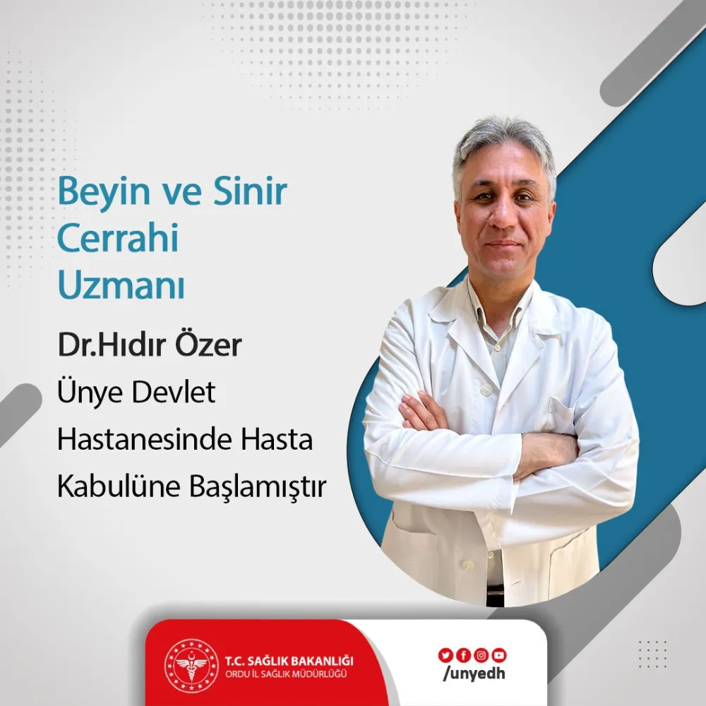Ordu’da Sağlıkta Güçlü İş Birliği: Dr. Hıdır Özer Artık Ünye’de de Görevde