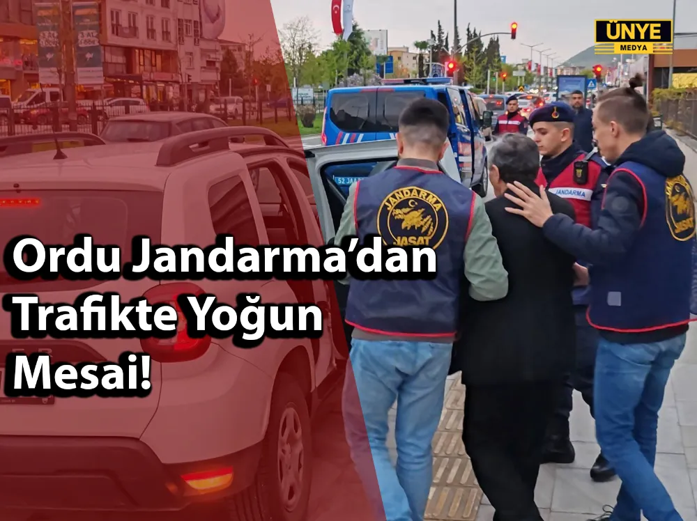 Ordu Jandarma’dan Trafikte Yoğun Mesai!