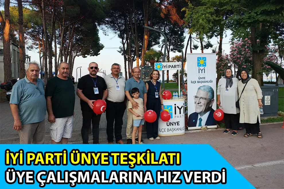 İYİ PARTİ ÜNYE TEŞKİLATI, ÜYE ÇALIŞMALARINA HIZ VERDİ