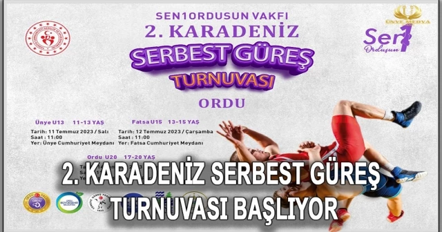 2. KARADENİZ SERBEST GÜREŞ TURNUVASI BAŞLIYOR