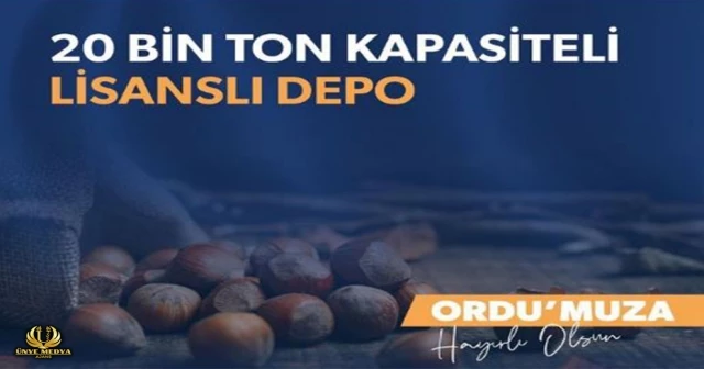 20 BİN TON KAPASİTELİ LİSANSLI DEPO