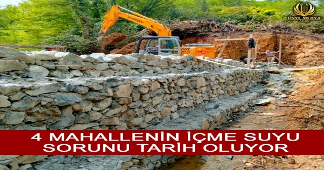 4 MAHALLENİN İÇME SUYU SORUNU TARİH OLUYOR