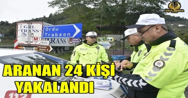 ARANAN 24 KİŞİ YAKALANDI