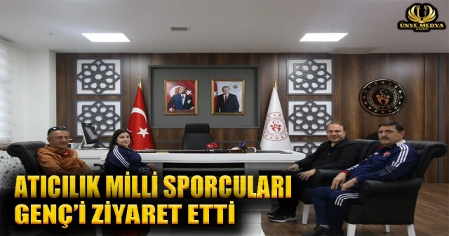 ATICILIK MİLLİ SPORCULARI GENÇ’İ ZİYARET ETTİ