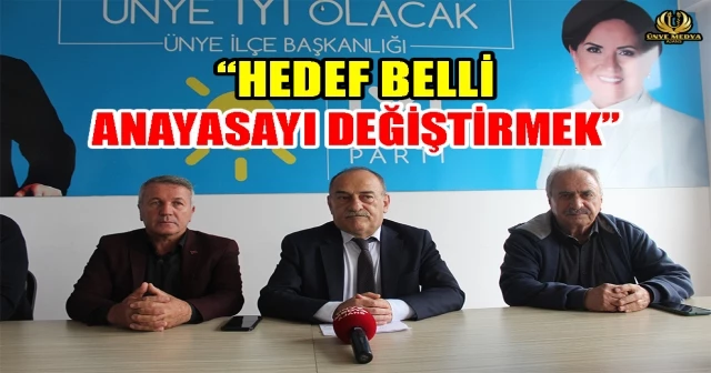 BAŞKAN DEMİR ‘’HEDEF BELLİ ANAYASAYI DEĞİŞTİRMEK’’