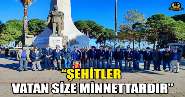 BAŞKAN TAKICI “ŞEHİTLER VATAN SİZE MİNNETTARDIR”