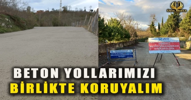 BETON YOLLARIMIZI BİRLİKTE KORUYALIM