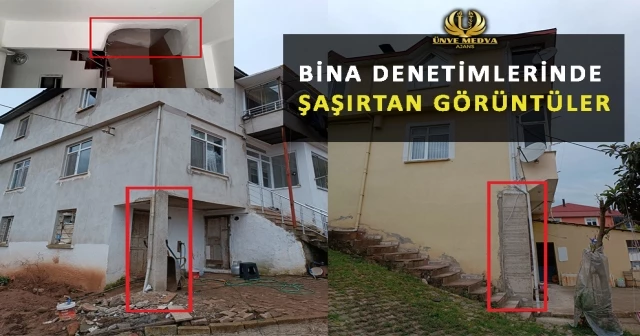 BİNA DENETİMLERİNDE ŞAŞIRTAN GÖRÜNTÜLER