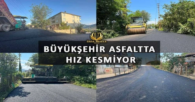 BÜYÜKŞEHİR ASFALTTA HIZ KESMİYOR