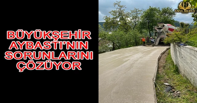 BÜYÜKŞEHİR AYBASTI’NIN SORUNLARINI ÇÖZÜYOR