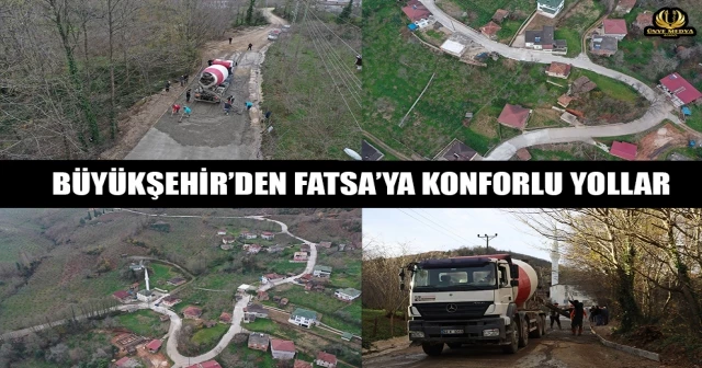 BÜYÜKŞEHİR’DEN FATSA’YA KONFORLU YOLLAR