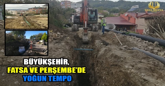 BÜYÜKŞEHİR, FATSA VE PERŞEMBE’DE YOĞUN TEMPO