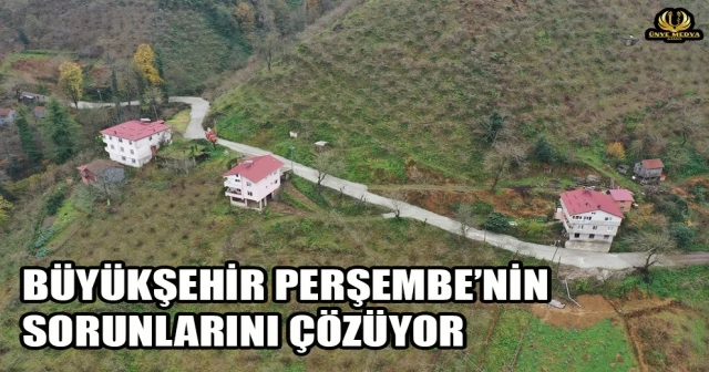 BÜYÜKŞEHİR PERŞEMBE’NİN SORUNLARINI ÇÖZÜYOR