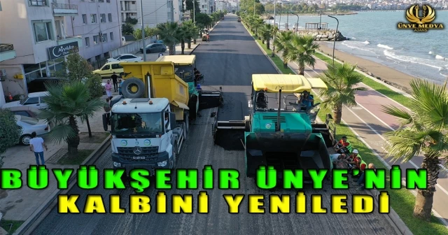 BÜYÜKŞEHİR ÜNYE’NİN KALBİNİ YENİLEDİ