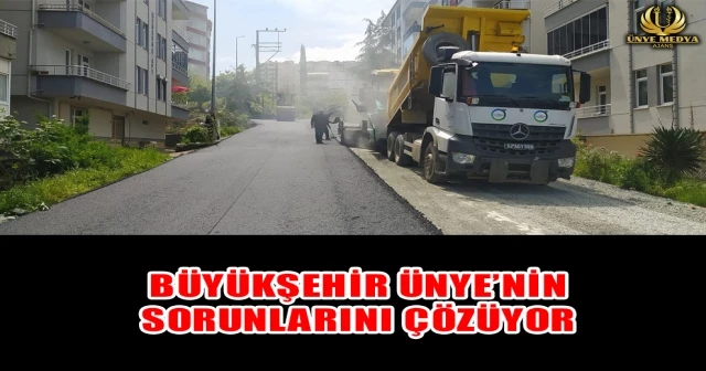 BÜYÜKŞEHİR ÜNYE’NİN SORUNLARINI ÇÖZÜYOR