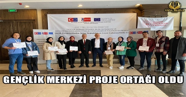 GENÇLİK MERKEZİ PROJE ORTAĞI OLDU