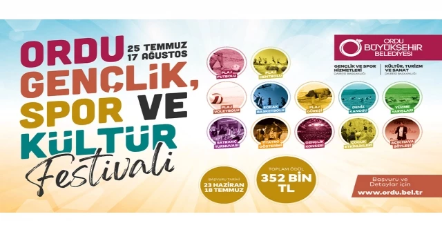 GENÇLİK SPOR VE KÜLTÜR FESTİVALİ BİR HAFTA İLERİYE ERTELENDİ