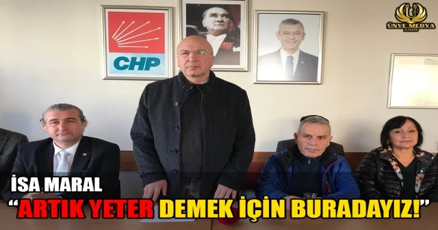 İSA MARAL “ARTIK YETER DEMEK İÇİN BURADAYIZ!”