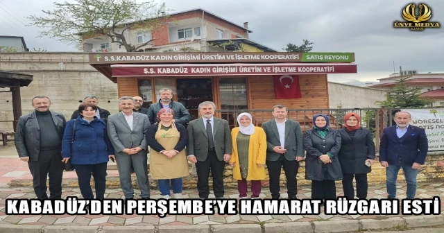 KABADÜZ’DEN PERŞEMBE’YE HAMARAT RÜZGARI ESTİ