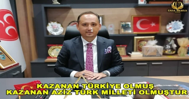 KAZANAN TÜRKİYE OLMUŞ KAZANAN AZİZ TÜRK MİLLETİ OLMUŞTUR