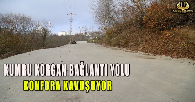 KUMRU KORGAN BAĞLANTI YOLU KONFORA KAVUŞUYOR