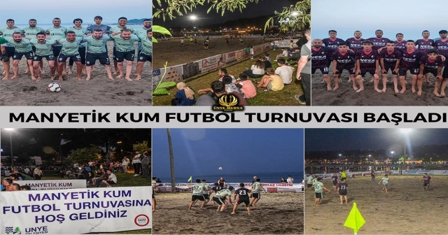 MANYETİK KUM FUTBOL TURNUVASI BAŞLADI
