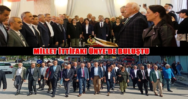 MİLLET İTTİFAKI ÜNYE’DE BULUŞTU