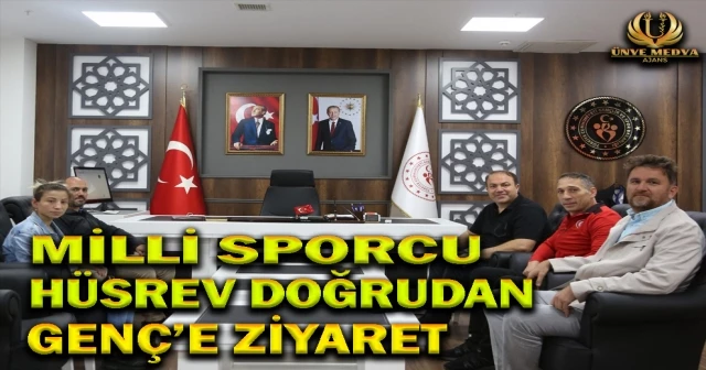 MİLLİ SPORCU HÜSREV DOĞRUDAN GENÇ’E ZİYARET