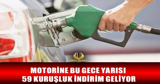 MOTORİNE BU GECE YARISI 59 KURUŞLUK İNDİRİM GELİYOR