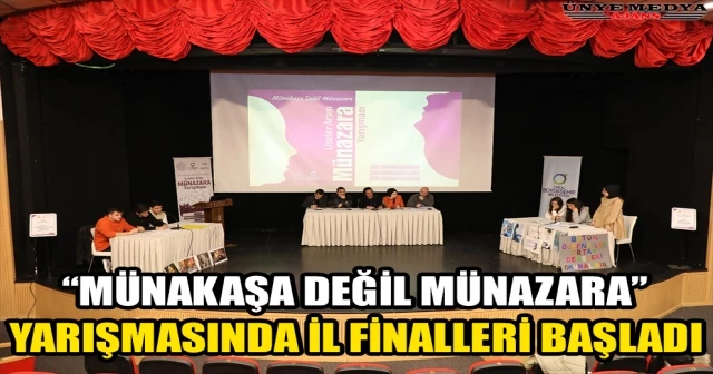 “MÜNAKAŞA DEĞİL MÜNAZARA” YARIŞMASINDA İL FİNALLERİ BAŞLADI