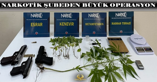 NARKOTİK ŞUBEDEN BÜYÜK OPERASYON