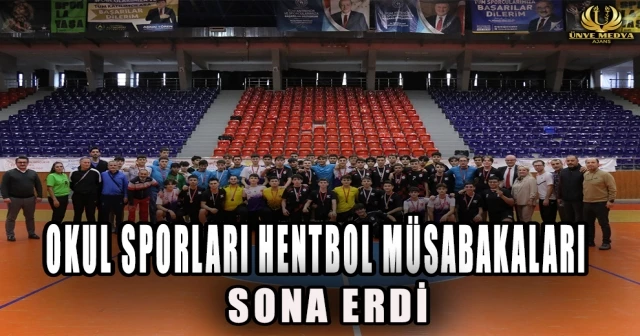 OKUL SPORLARI HENTBOL MÜSABAKALARI SONA ERDİ