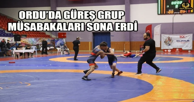 ORDU’DA GÜREŞ GRUP MÜSABAKALARI SONA ERDİ