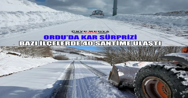 ORDU’DA KAR SÜRPRİZİ