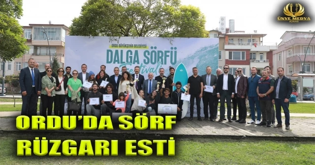 ORDU’DA SÖRF RÜZGARI ESTİ