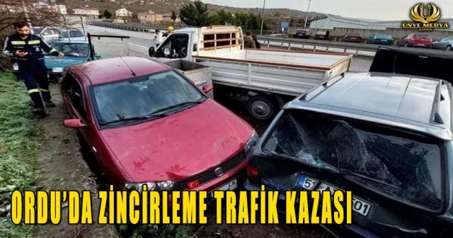 ORDU’DA ZİNCİRLEME TRAFİK KAZASI
