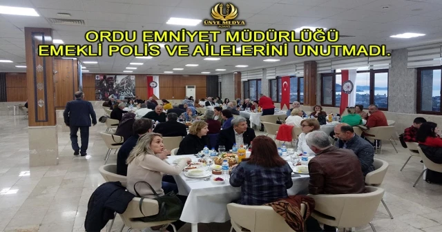 ORDU EMNİYET MÜDÜRLÜĞÜ EMEKLİ POLİS VE AİLELERİNİ UNUTMADI.