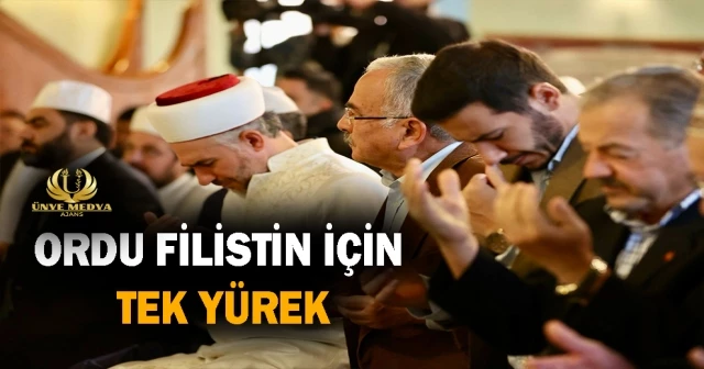 ORDU FİLİSTİN İÇİN TEK YÜREK