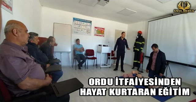 ORDU İTFAİYESİNDEN HAYAT KURTARAN EĞİTİM