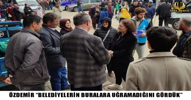 ÖZDEMİR “BELEDİYELERİN BURALARA UĞRAMADIĞINI GÖRDÜK”
