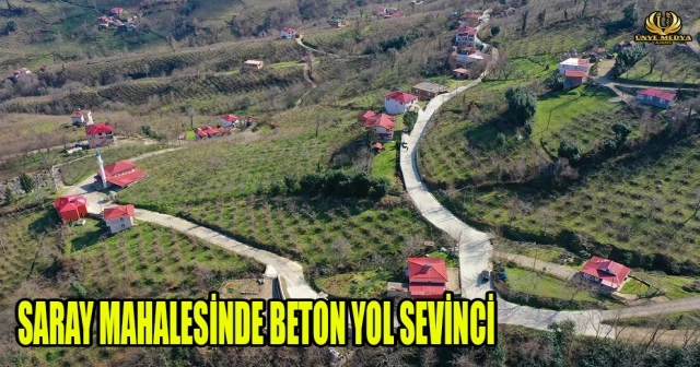 SARAY MAHALESİNDE BETON YOL SEVİNCİ